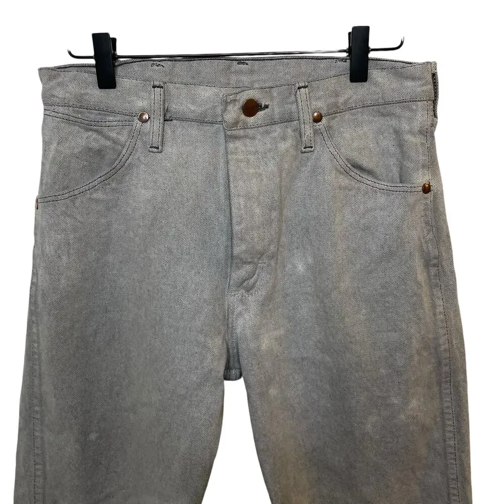 Vintage 70s/80s Gray Stone Wash Wrangler Jeans Straight Leg Mens Size 30x34